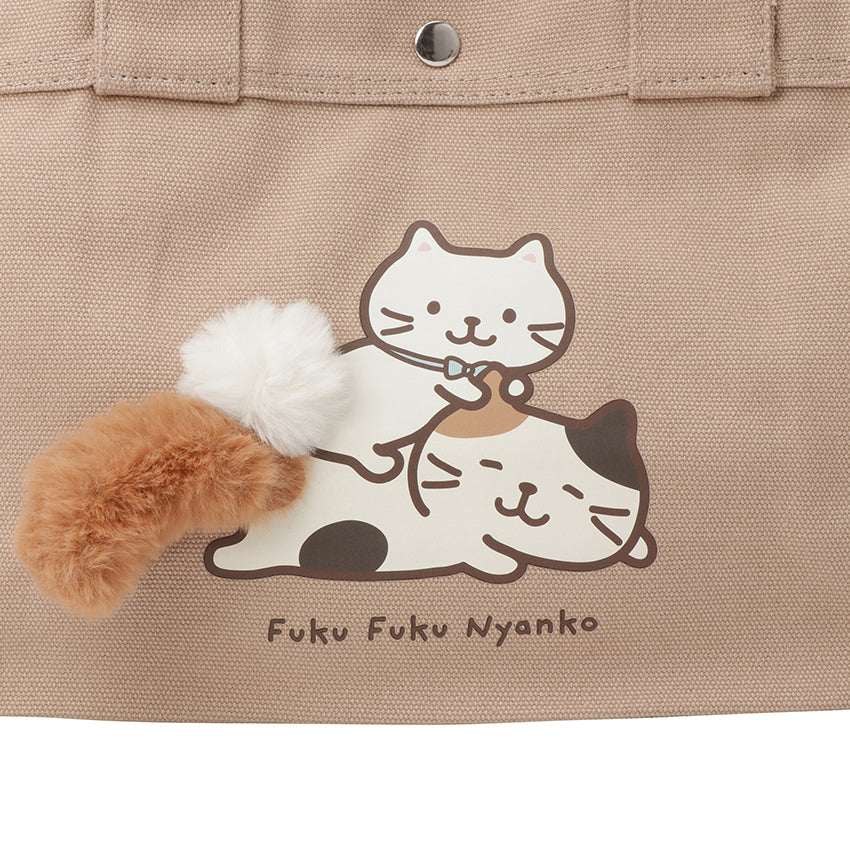 預購|FukuFukuNyanko 貓貓超無敵可愛手挽TOTE袋附送尾巴