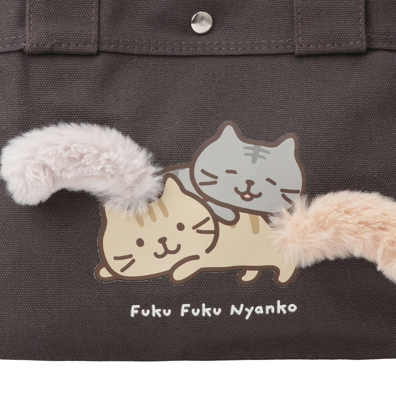 預購|FukuFukuNyanko 貓貓超無敵可愛手挽TOTE袋附送尾巴