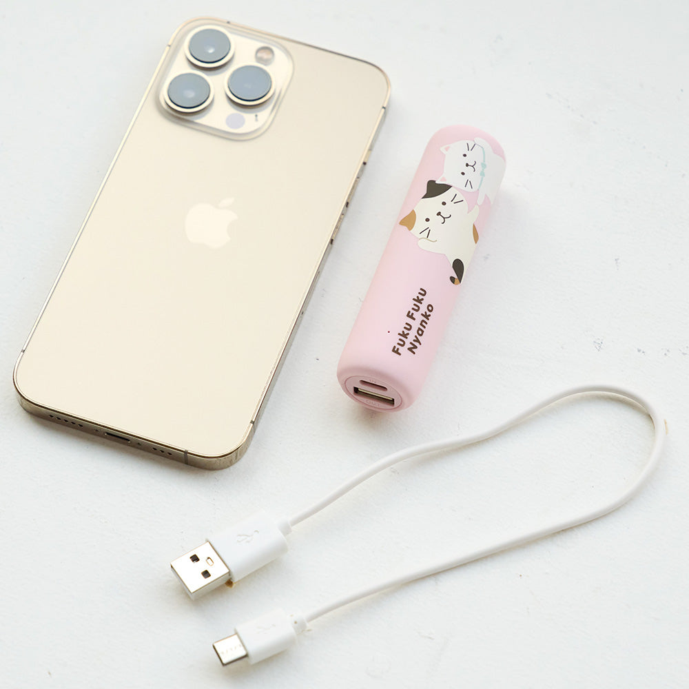 預購|FukuFukuNyanko 貓貓家族袖珍流動充電池