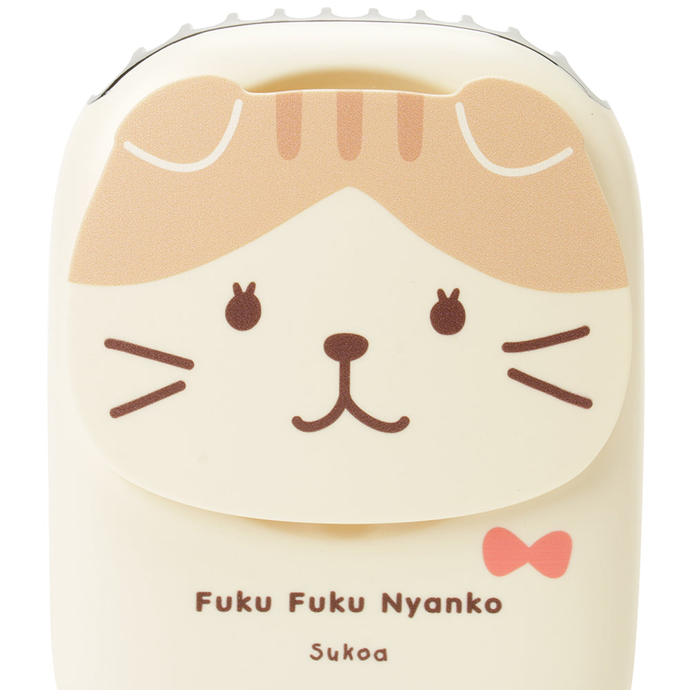 現貨發售|夏日無敵可愛|FukuFukuNyanko 貓貓 3-WAYS掛頸座檯掛腰充電式風扇