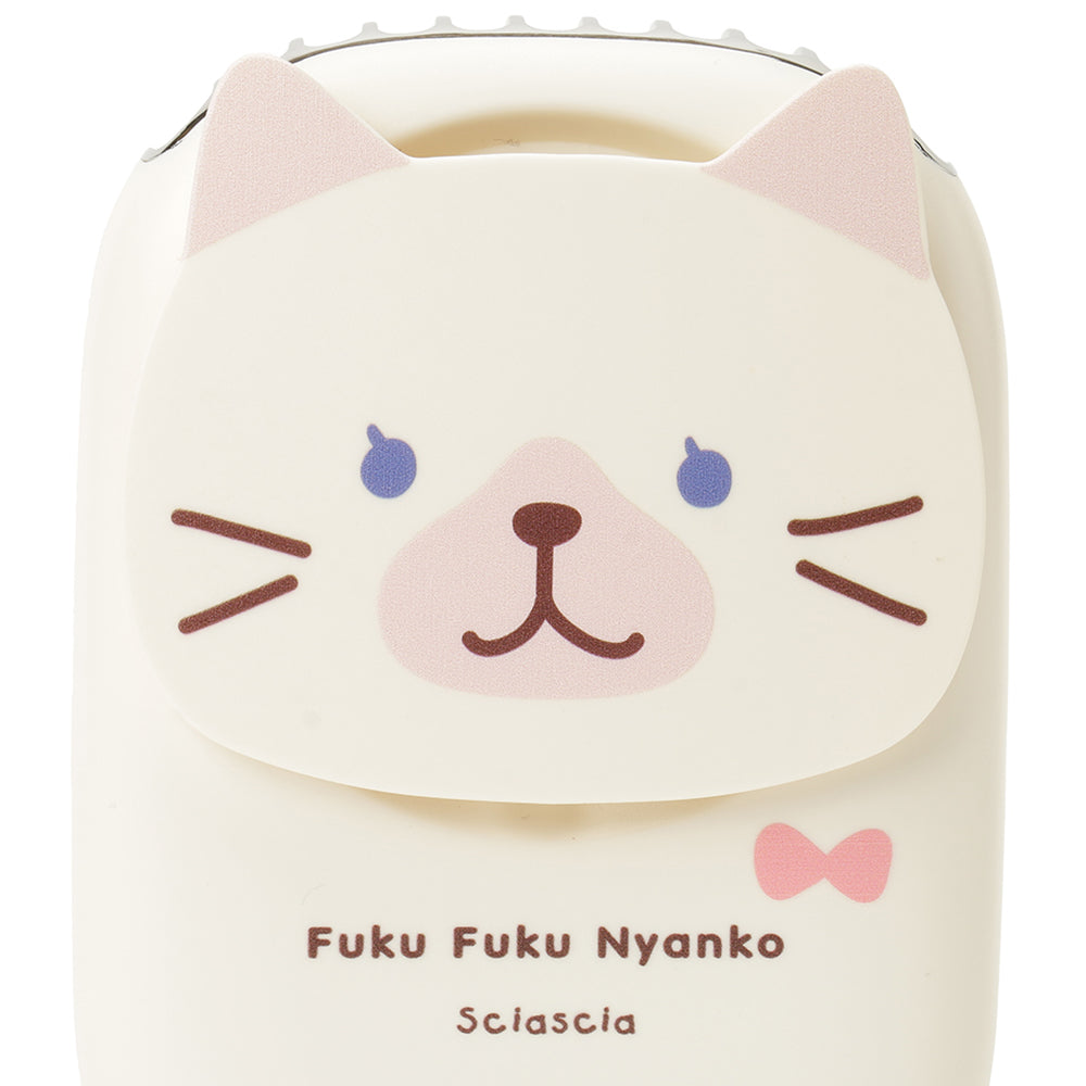 現貨發售|夏日無敵可愛|FukuFukuNyanko 貓貓 3-WAYS掛頸座檯掛腰充電式風扇