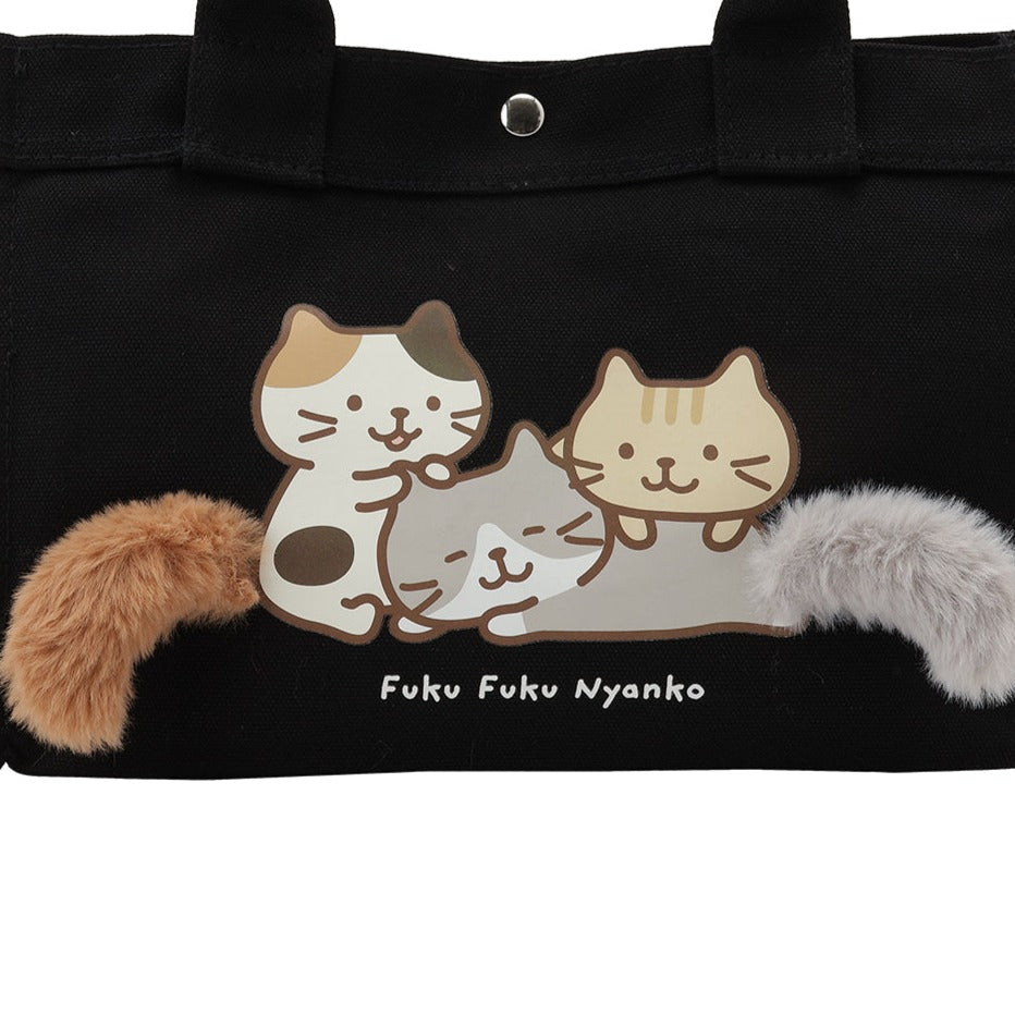 預購|FukuFukuNyanko 貓貓超無敵可愛手挽TOTE袋附送尾巴