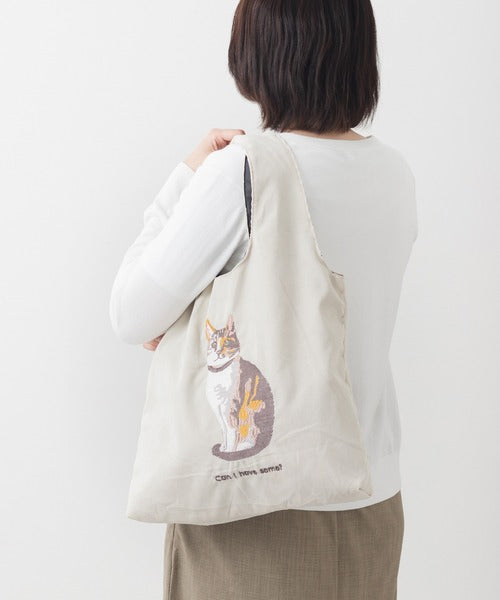 預購|Jubilee 北歐風格貓咪刺繍 TOTE 袋