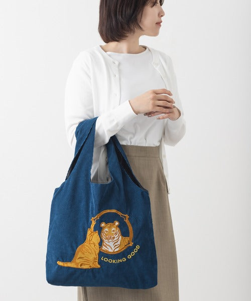 預購|Jubilee 北歐風格貓咪刺繍 TOTE 袋