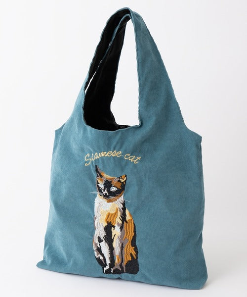 預購|Jubilee 北歐風格貓咪刺繍 TOTE 袋