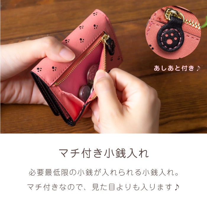 預購|minette貓貓造型小巧三折銀包