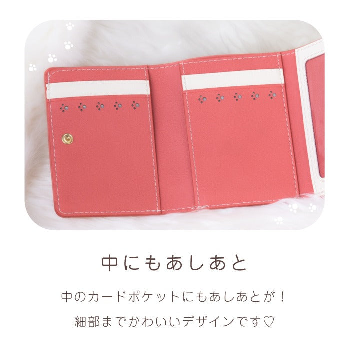 預購|minette貓貓造型小巧三折銀包