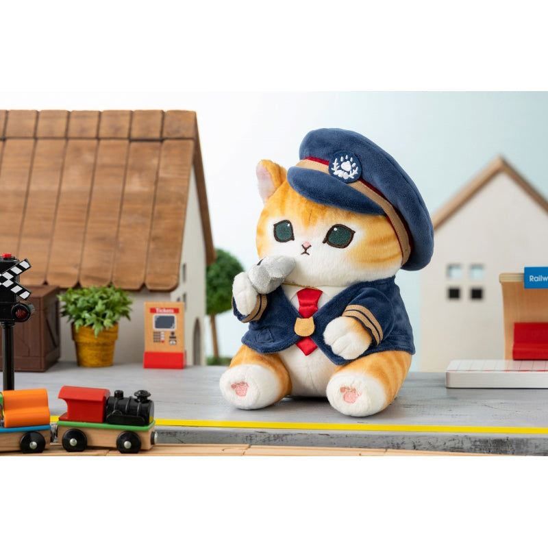 預購|🇯🇵日本直送《mofusand軟綿綿貓貓列車站長公仔》