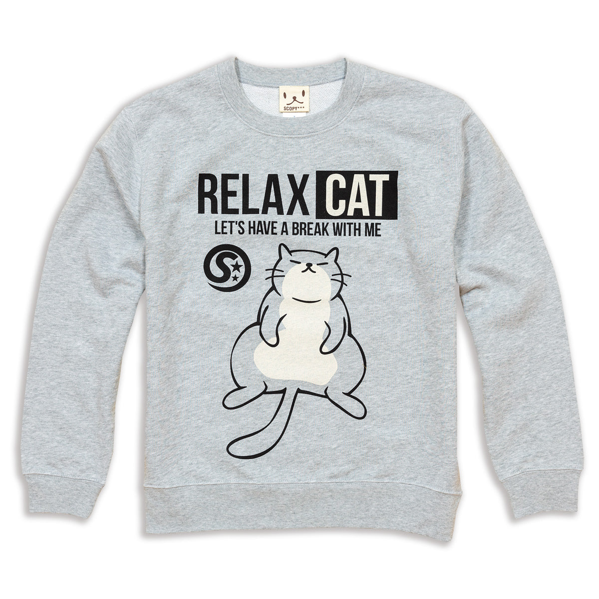 預購|RELAX CAT 可愛肥貓咪長袖純棉上衣