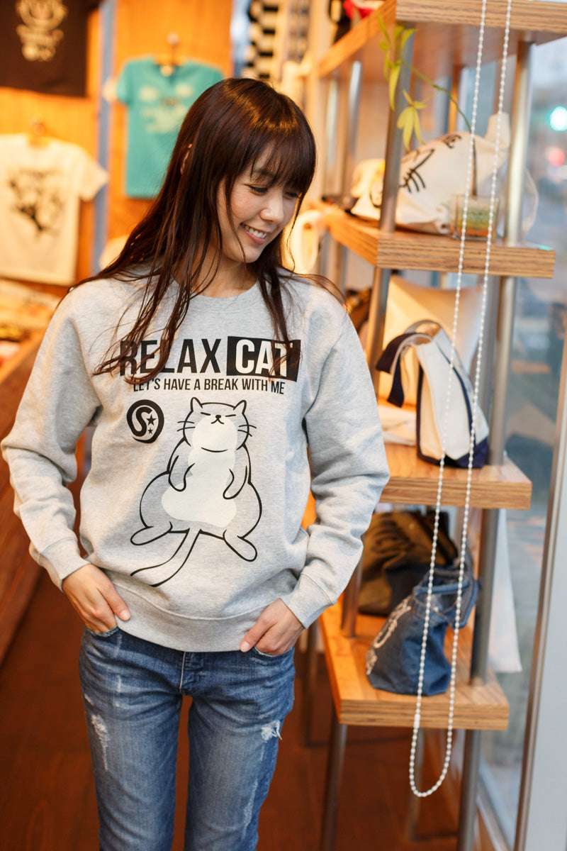 預購|RELAX CAT 可愛肥貓咪長袖純棉上衣