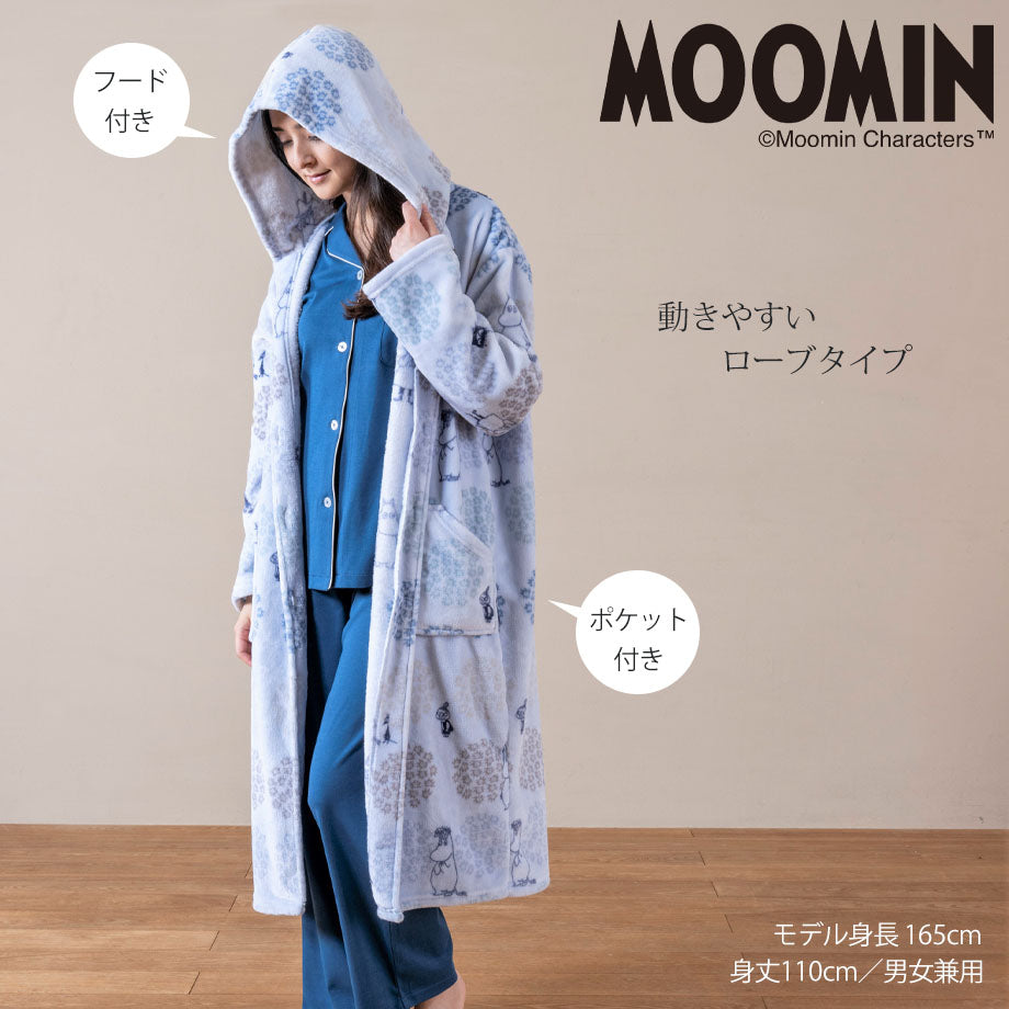 日本樂天第一位|MOOMIN北歐風格柔軟保暖晨褸