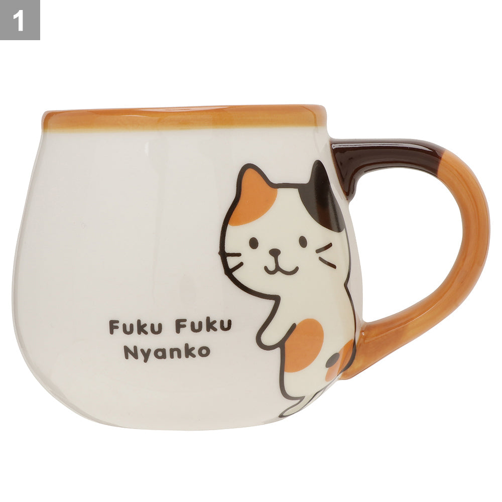 預購|FukuFukuNyanko貓貓可愛尾巴手握咖啡杯