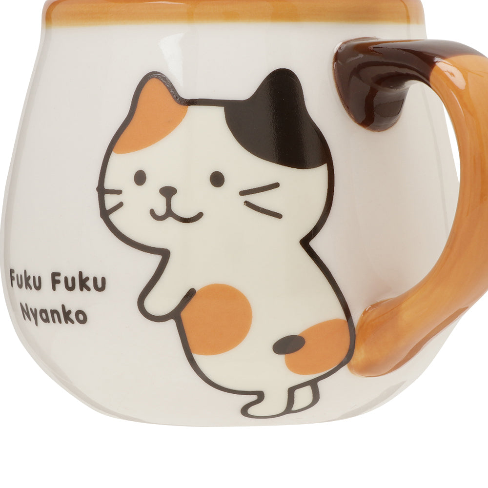預購|FukuFukuNyanko貓貓可愛尾巴手握咖啡杯