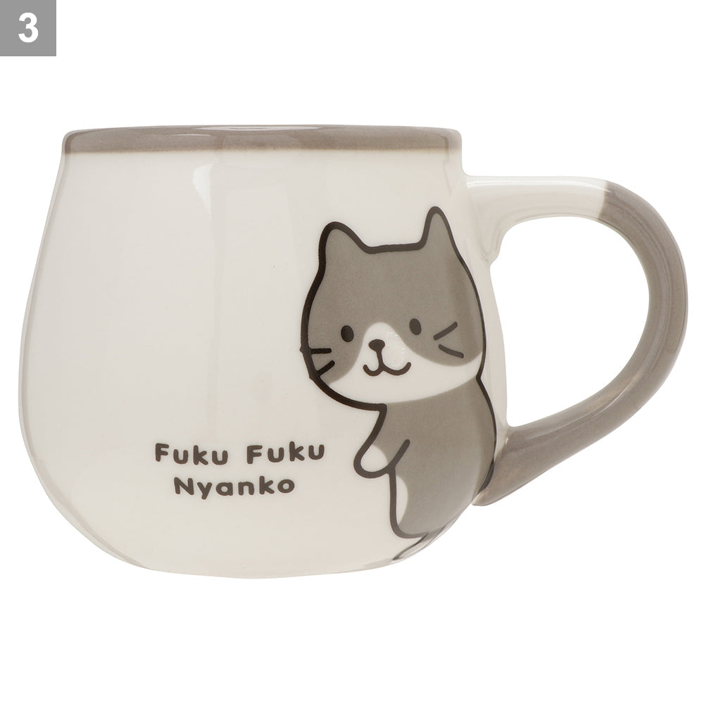 預購|FukuFukuNyanko貓貓可愛尾巴手握咖啡杯