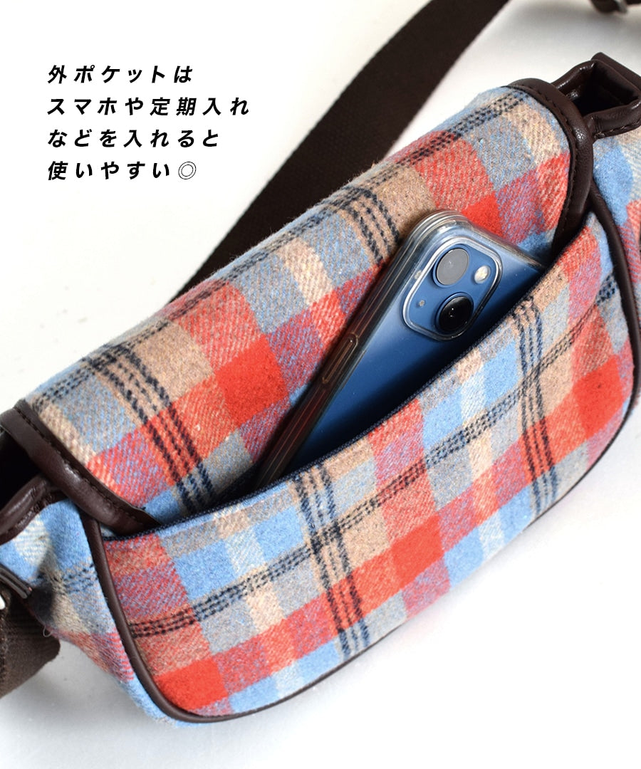 預購|anello ALYSSA 格仔小型斜孭袋