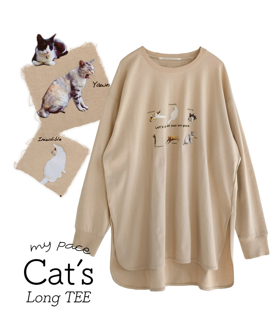 My Pace Cat's Long tee長䄂上衣