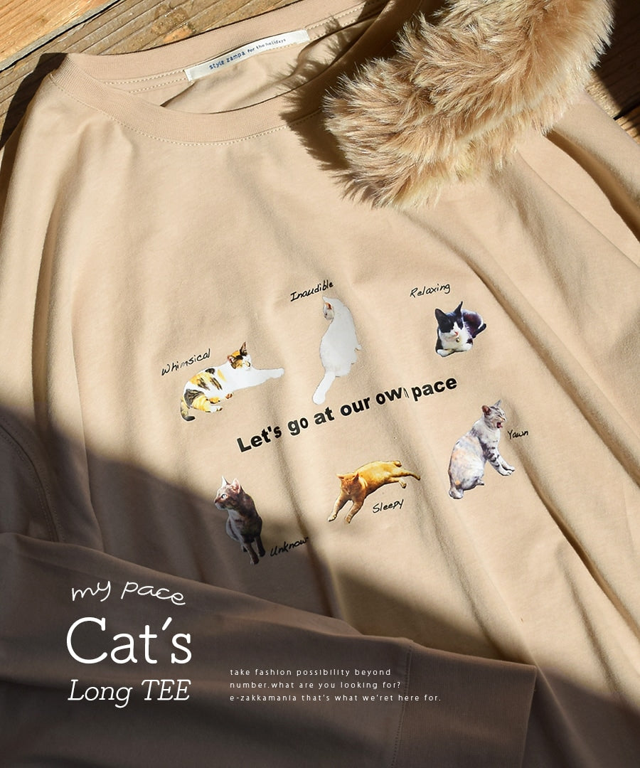 My Pace Cat's Long tee長䄂上衣