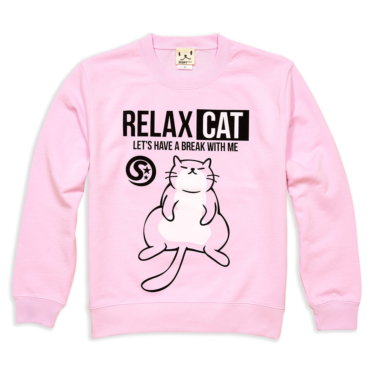 預購|RELAX CAT 可愛肥貓咪長袖純棉上衣