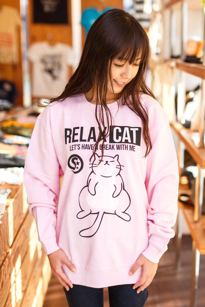 預購|RELAX CAT 可愛肥貓咪長袖純棉上衣