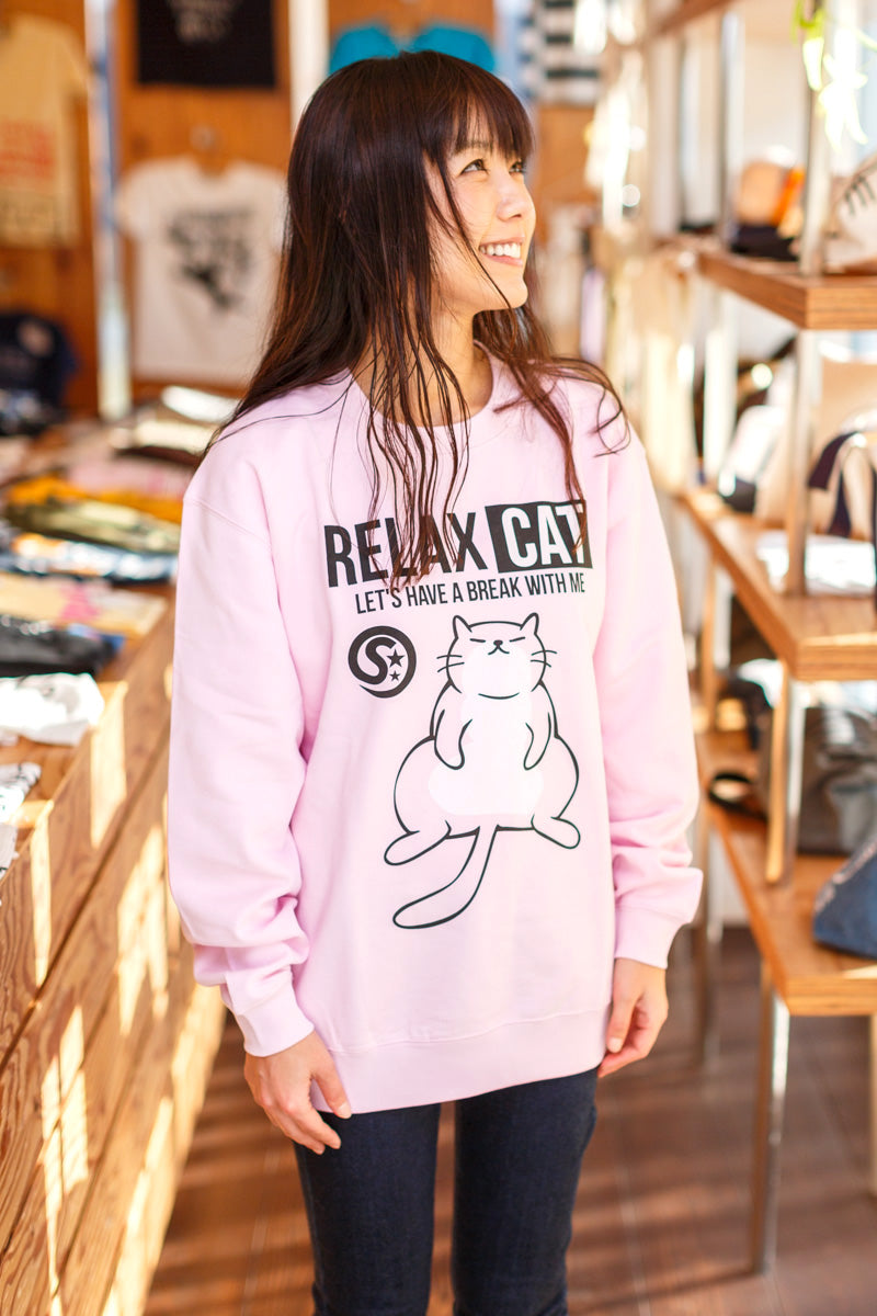 預購|RELAX CAT 可愛肥貓咪長袖純棉上衣