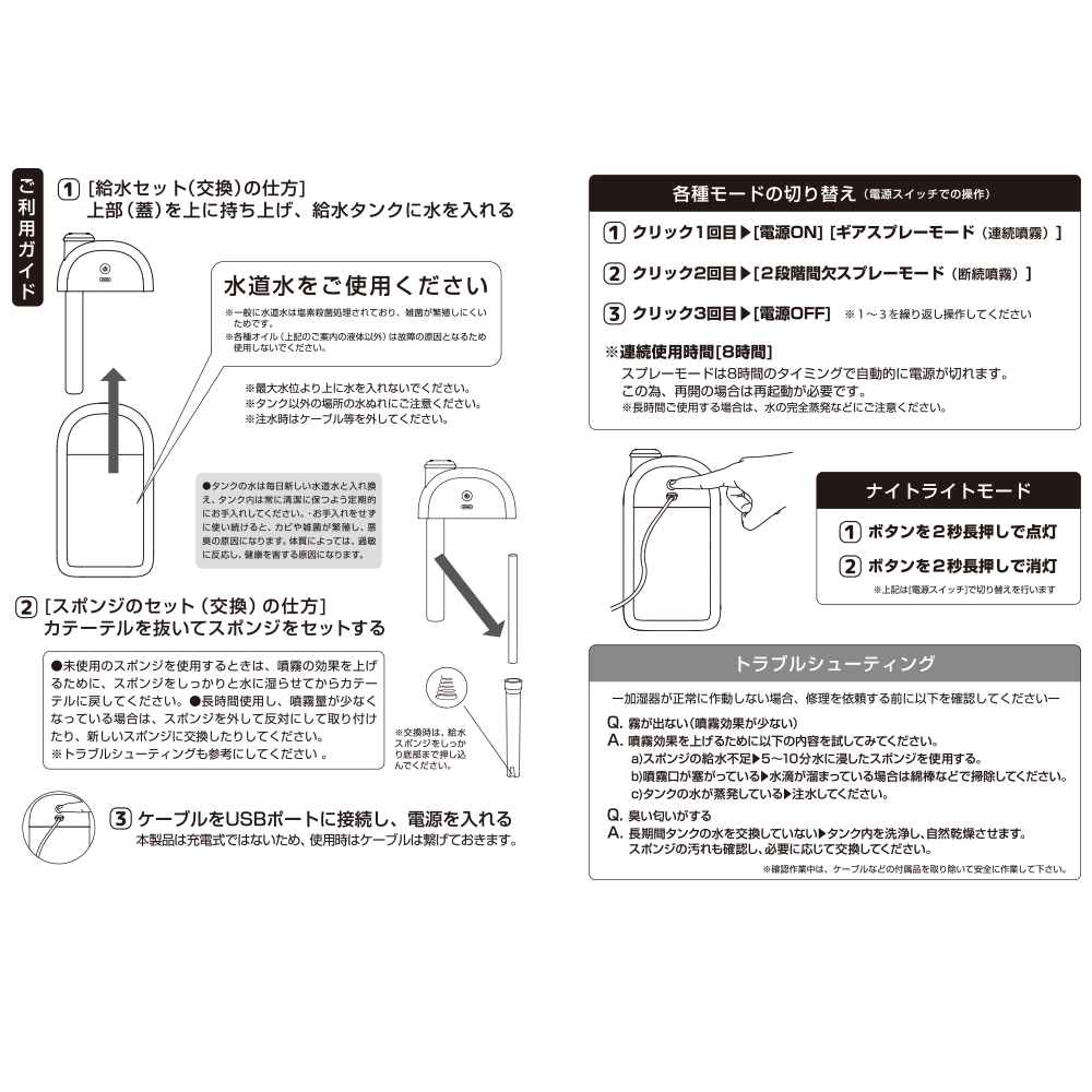 預購 | FukuFukuNyanko  超治癒貓貓座檯超聲波加濕器