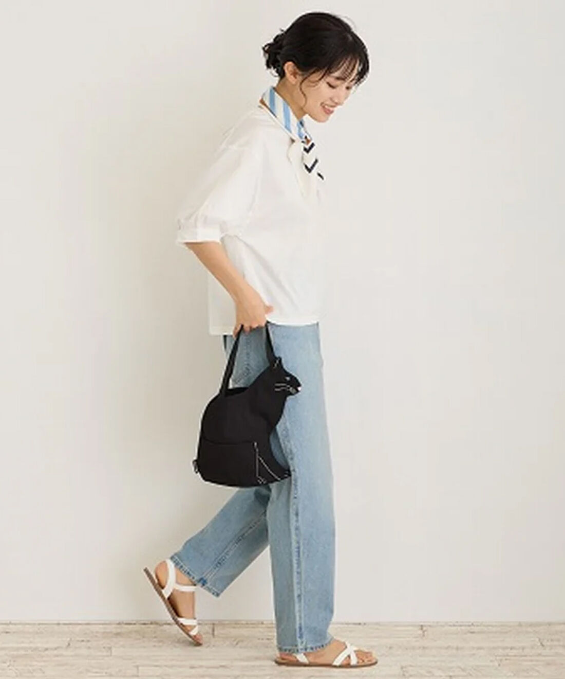 IEDIT SELECT 坐猫包 治愈系 猫咪 造型 手提 托特包