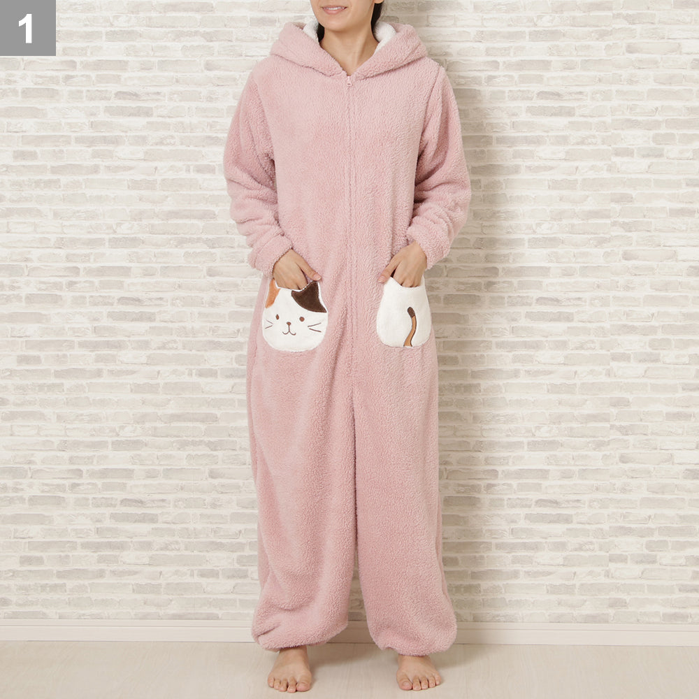FukuFukuNyanko 貓貓暖洋洋宅在家連身服