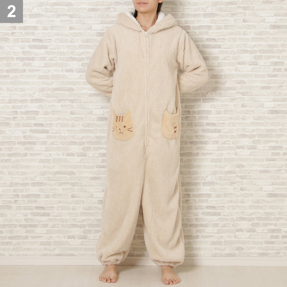 FukuFukuNyanko 貓貓暖洋洋宅在家連身服