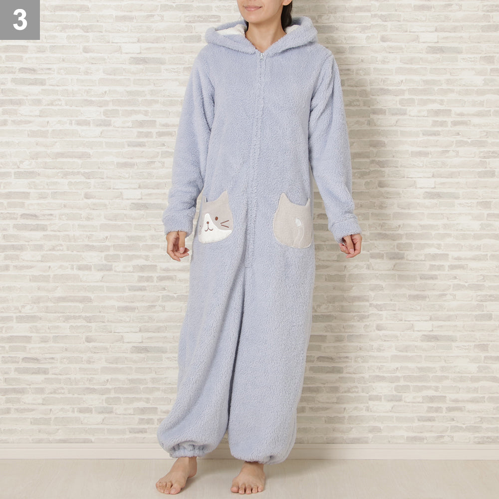 FukuFukuNyanko 貓貓暖洋洋宅在家連身服