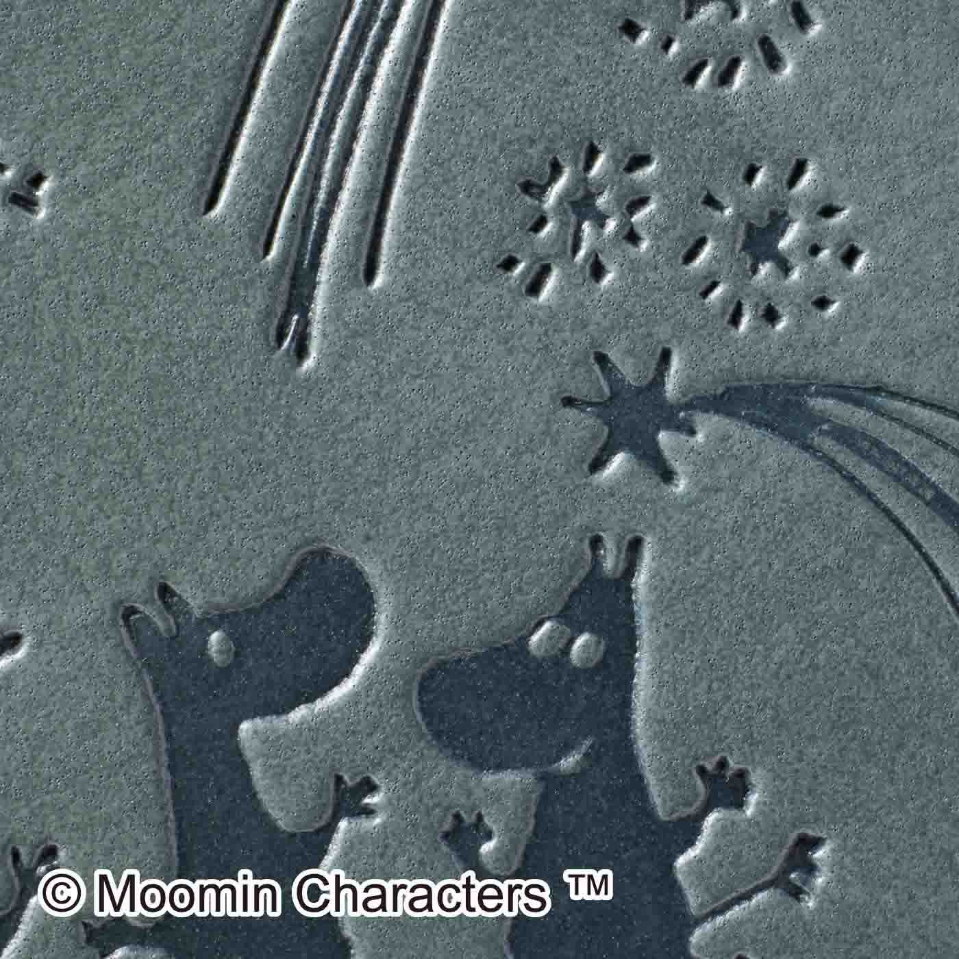 MOOMIN流星夜空皮革長銀包