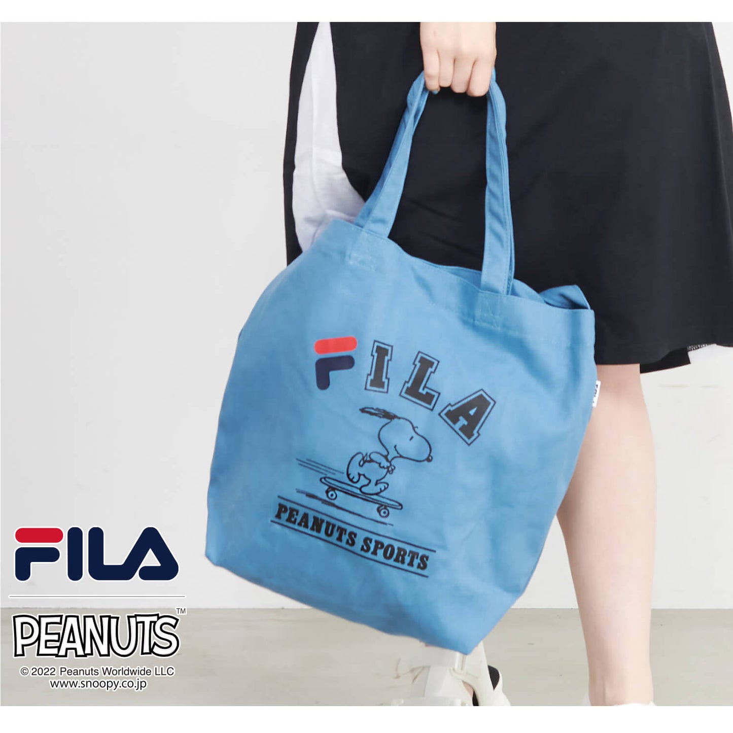 FILA x SNOOPY 大容量 20L 帆布TOTE袋